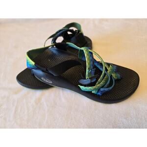 Chaco Women's Blue and Green Sandals